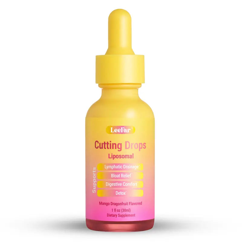 LeeFar Cutting Drops - Mango Dragonfruit Debloat & Lymphatic Support (30 Servings)