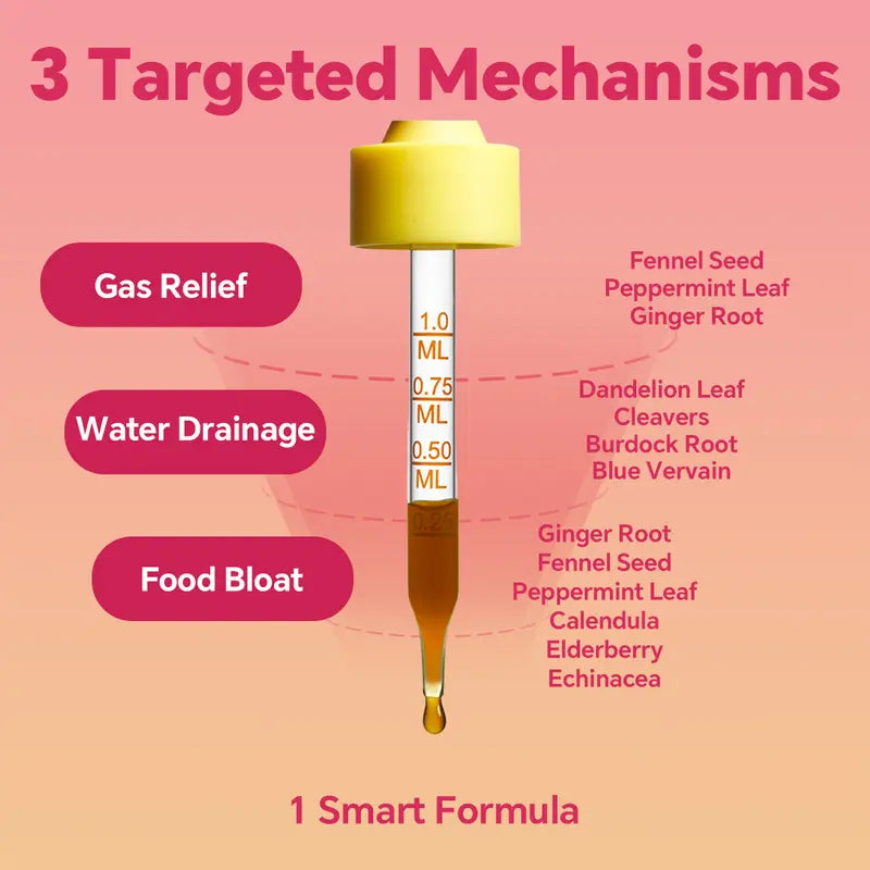 LeeFar Cutting Drops - Mango Dragonfruit Debloat & Lymphatic Support (30 Servings)